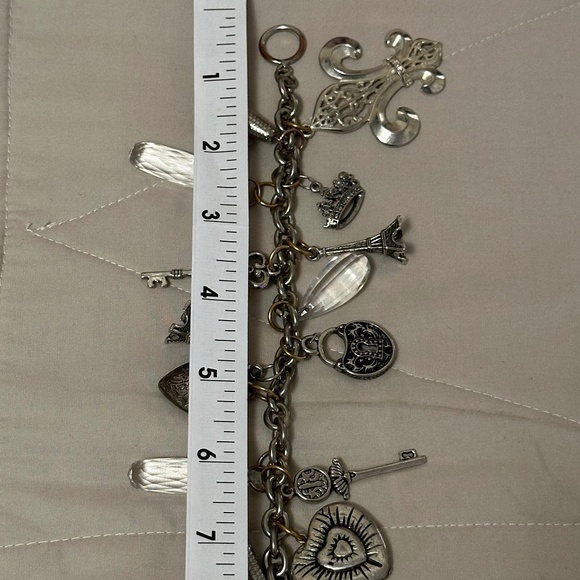 Vintage Statement piece! Charm bracelet w/lots of charms! Extremely unique! - Picture 6 of 9